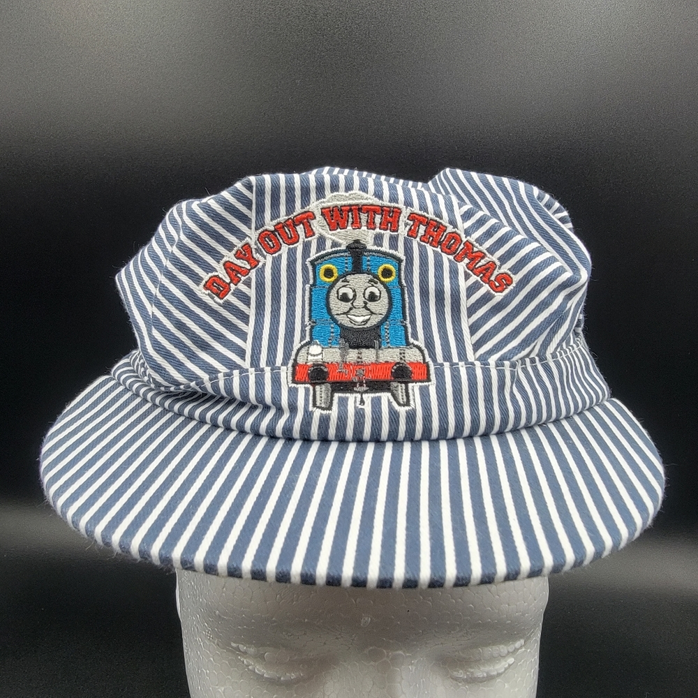 Thomas The Train Embroidered Conductor Cap Hat Blue White Stripe 2017 Kids Hat